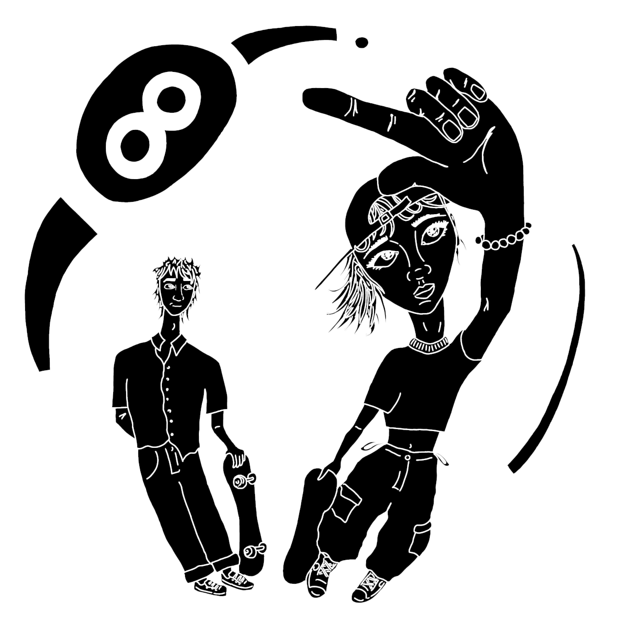 8ball reflections tshirt