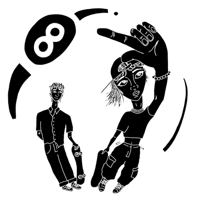 8ball reflections tshirt