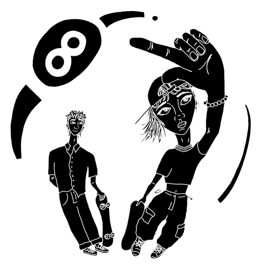 8ball reflections tshirt